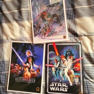 3 Starwars posters